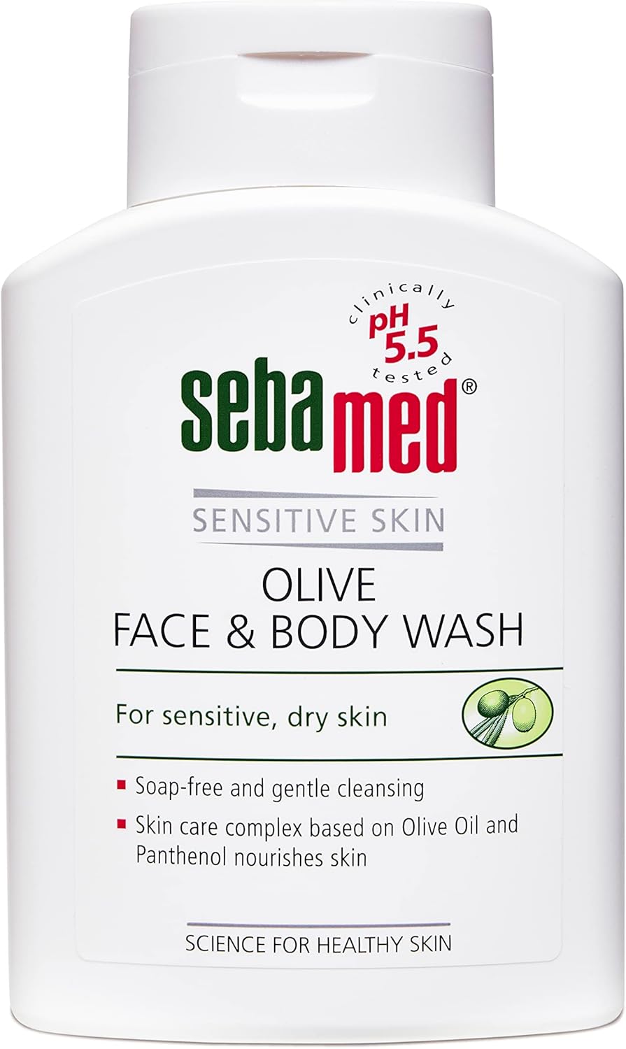 Sebamed Face and Body Wash – Soap-Free Cleanser with Olive Extract
