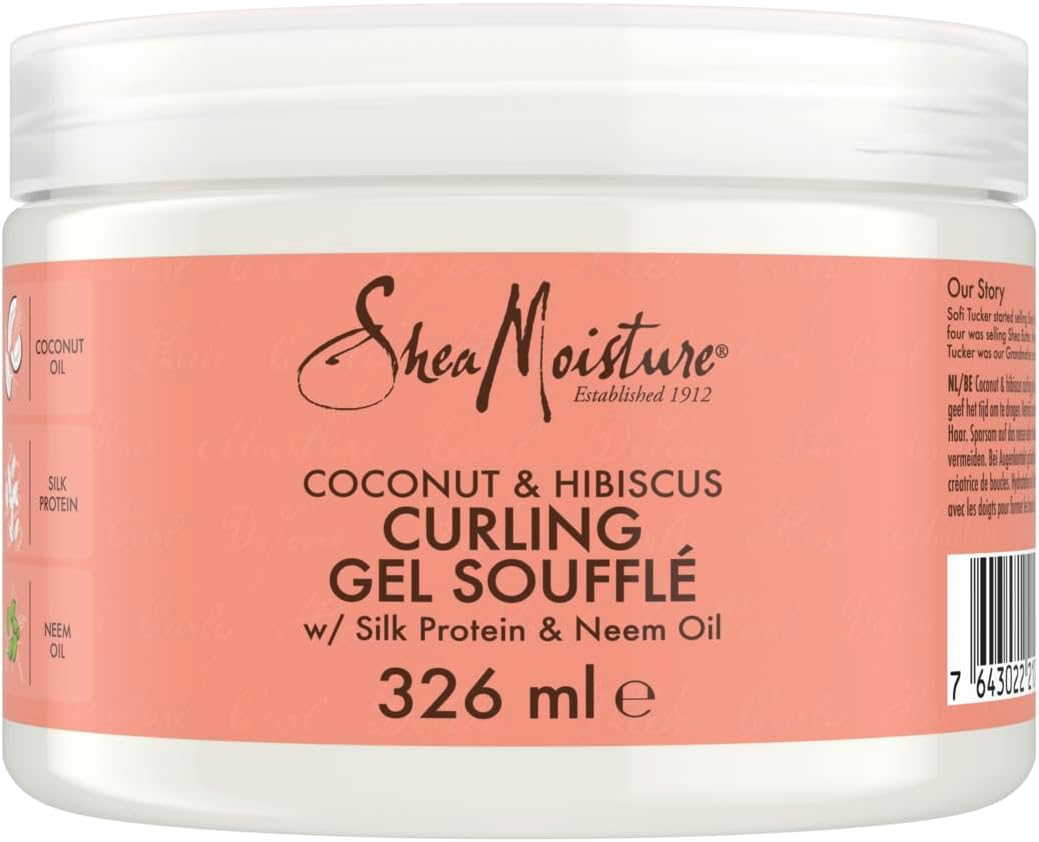 Shea Moisture Coconut & Hibiscus Curling Gel Souffle for Frizz Control