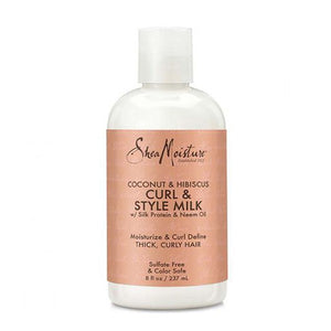 Shea-Moisture-Hair-Milk-237ml-Styling-And-Curling-With-Coconut-And-Hibiscus-