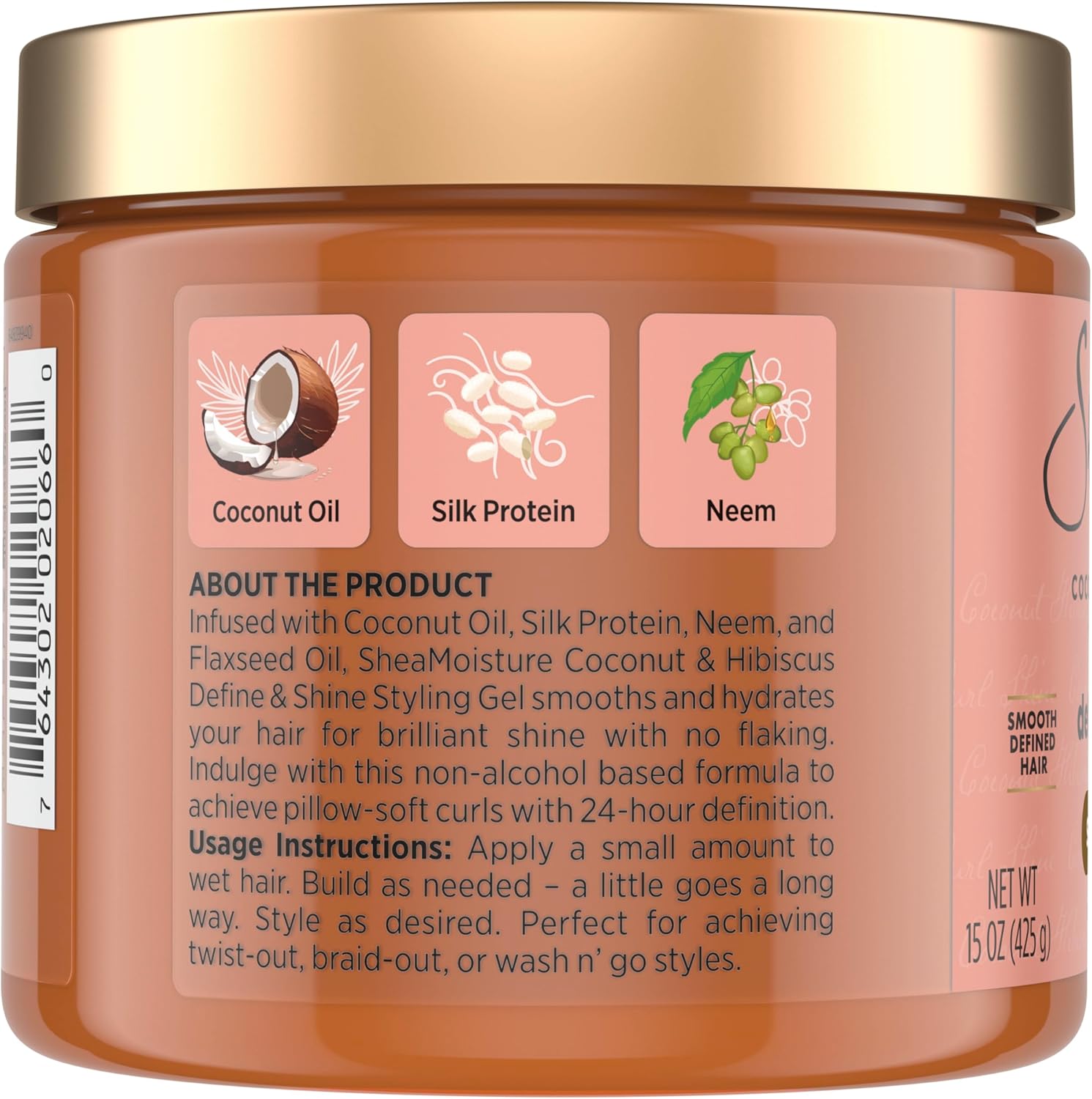 Shea Moisture Coconut & Hibiscus Styling Gel 426g