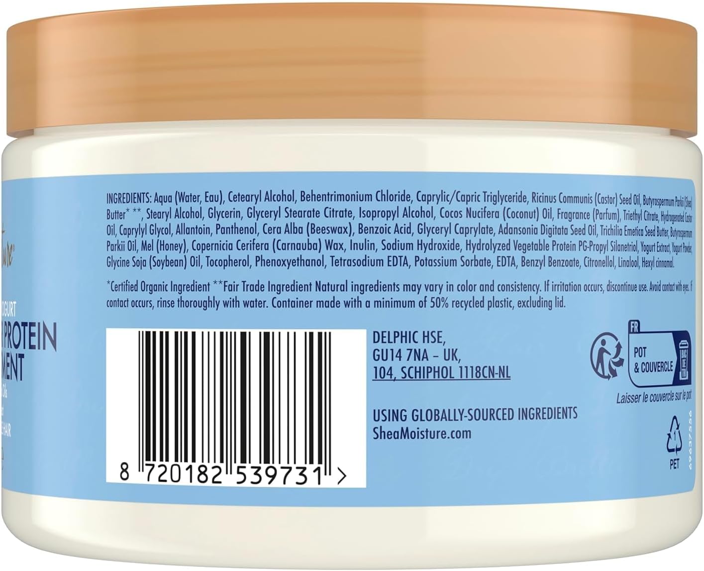 Shea Moisture Manuka Honey & Yogurt Protein Treatment Hair Masque