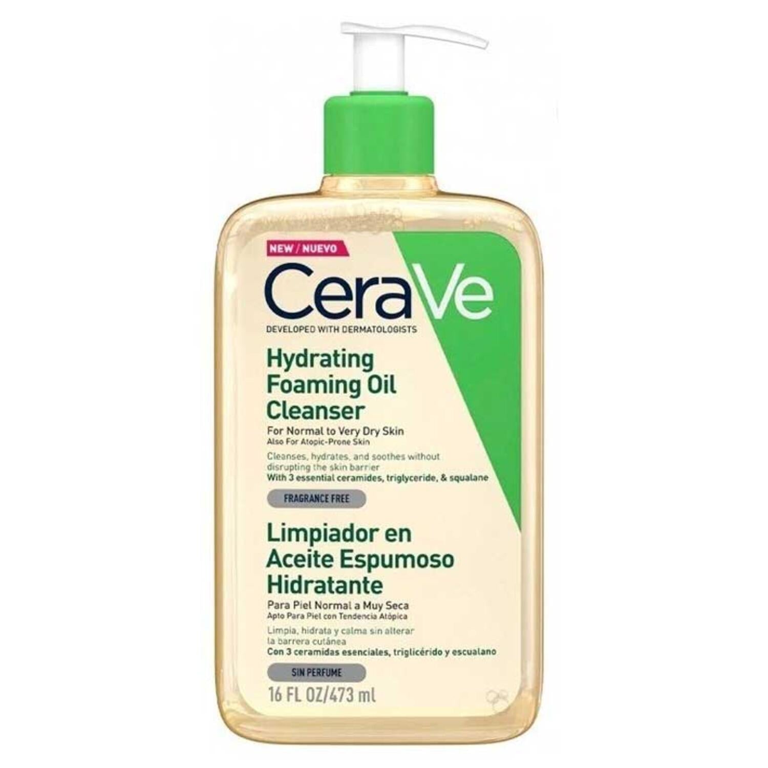 Cerave hydrating foaming oil cleanser   473ml