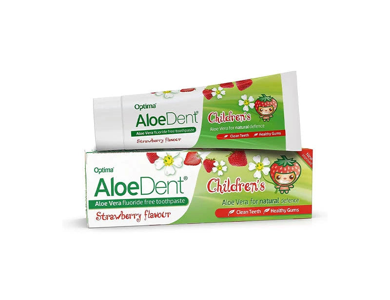 Aloedent Baby Toothpaste – Natural Strawberry Flavor with Aloe Vera