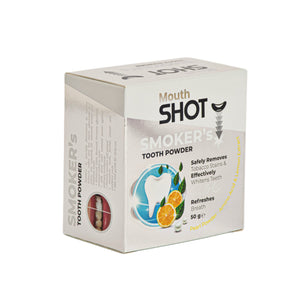مسحوق تبييض الأسنان SHOT للمدخنين – خلاصة الليمون واللؤلؤ، 50 جرام