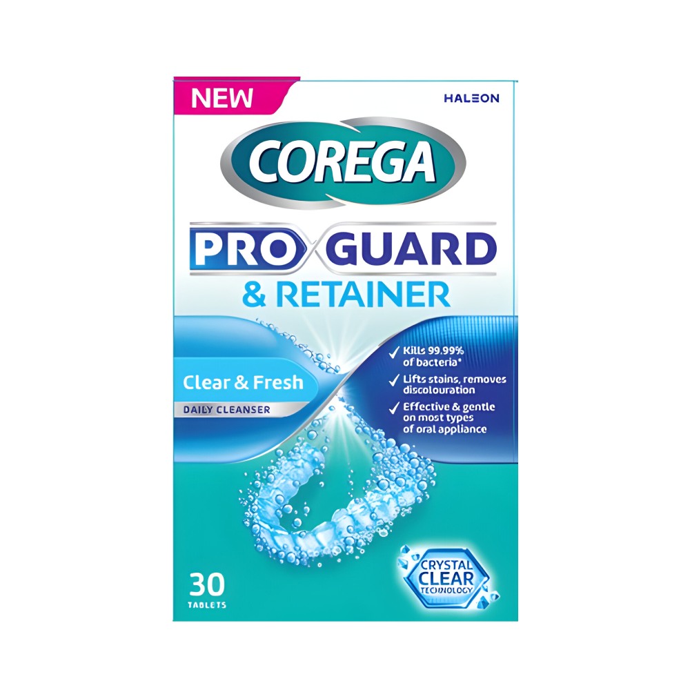 Corega Denture Cleaning Tablets 30pc Pro Guard