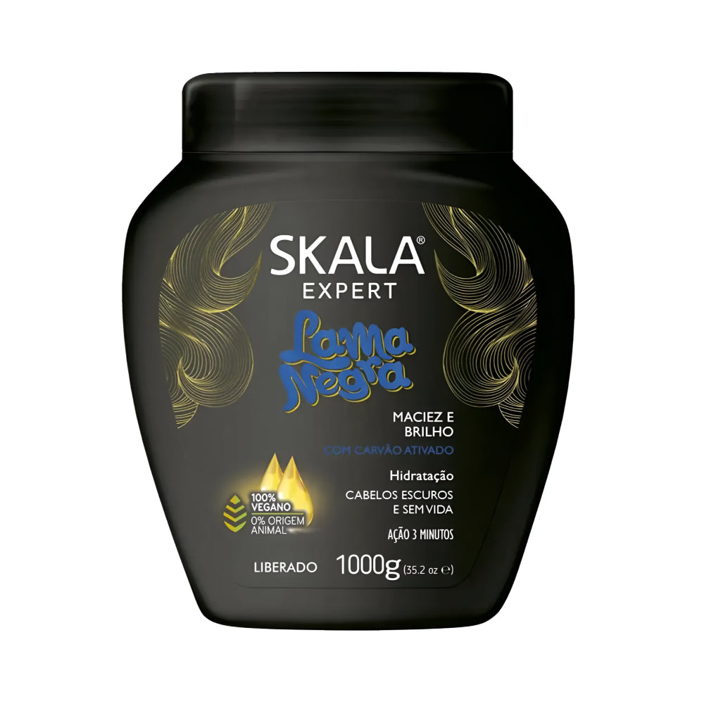 Skala Skala Hair Cream 1000g Lama Negra Coal For Straight and Dark Hair