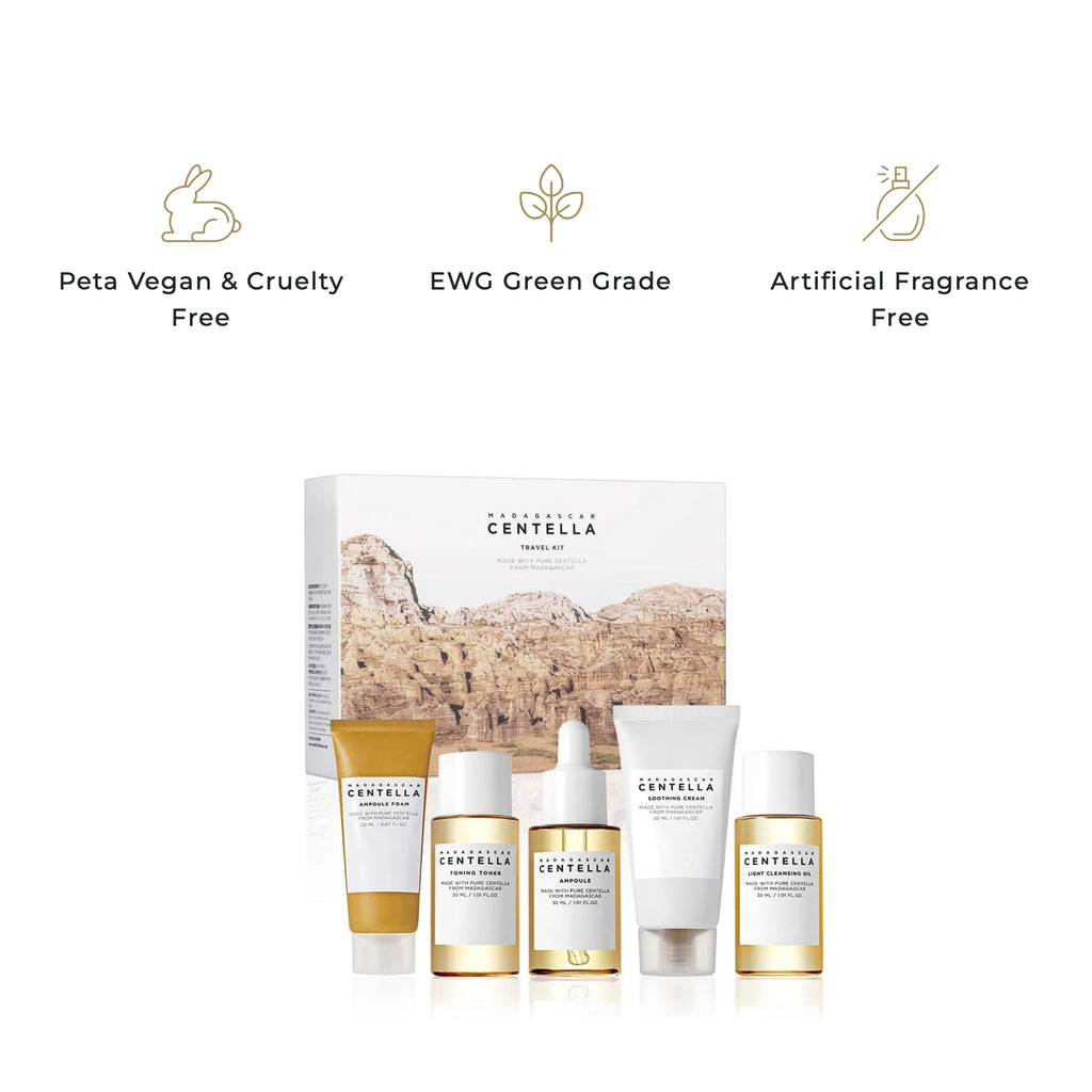 SKIN1004 Madagascar Centella Skin Care Set – Soothing 5-Piece Kit