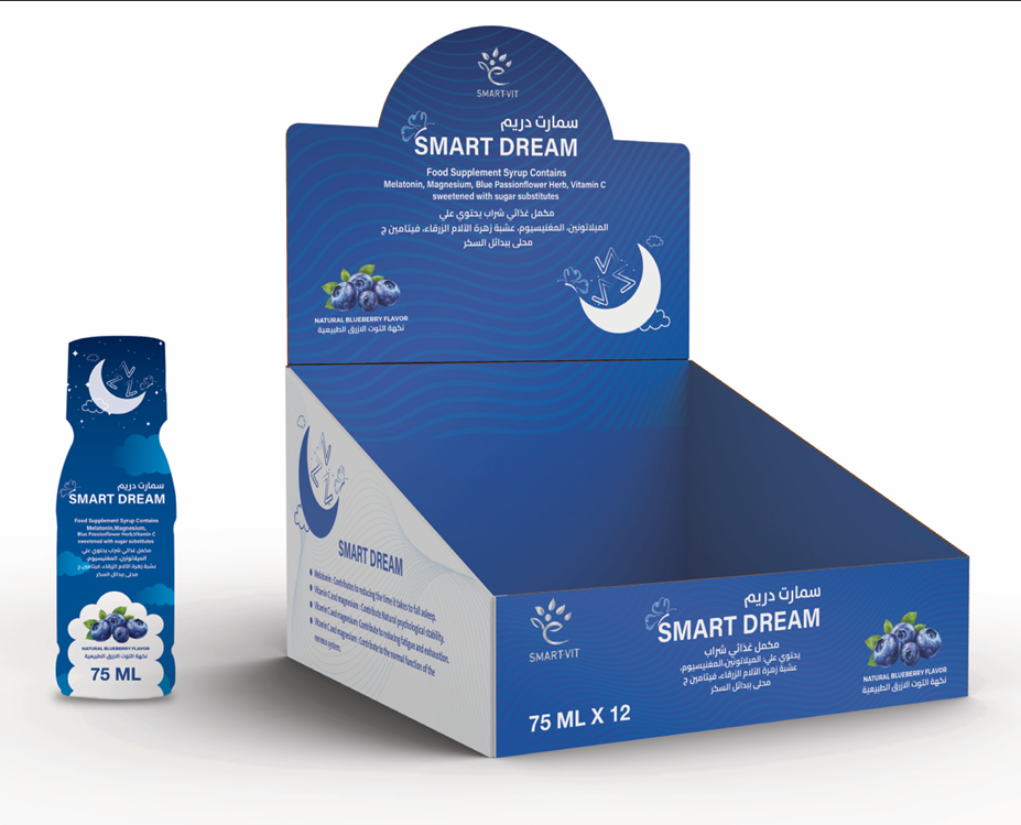 Smart-Vit Smart Dream Syrup – Melatonin Sleep Aid Wellness Supplement