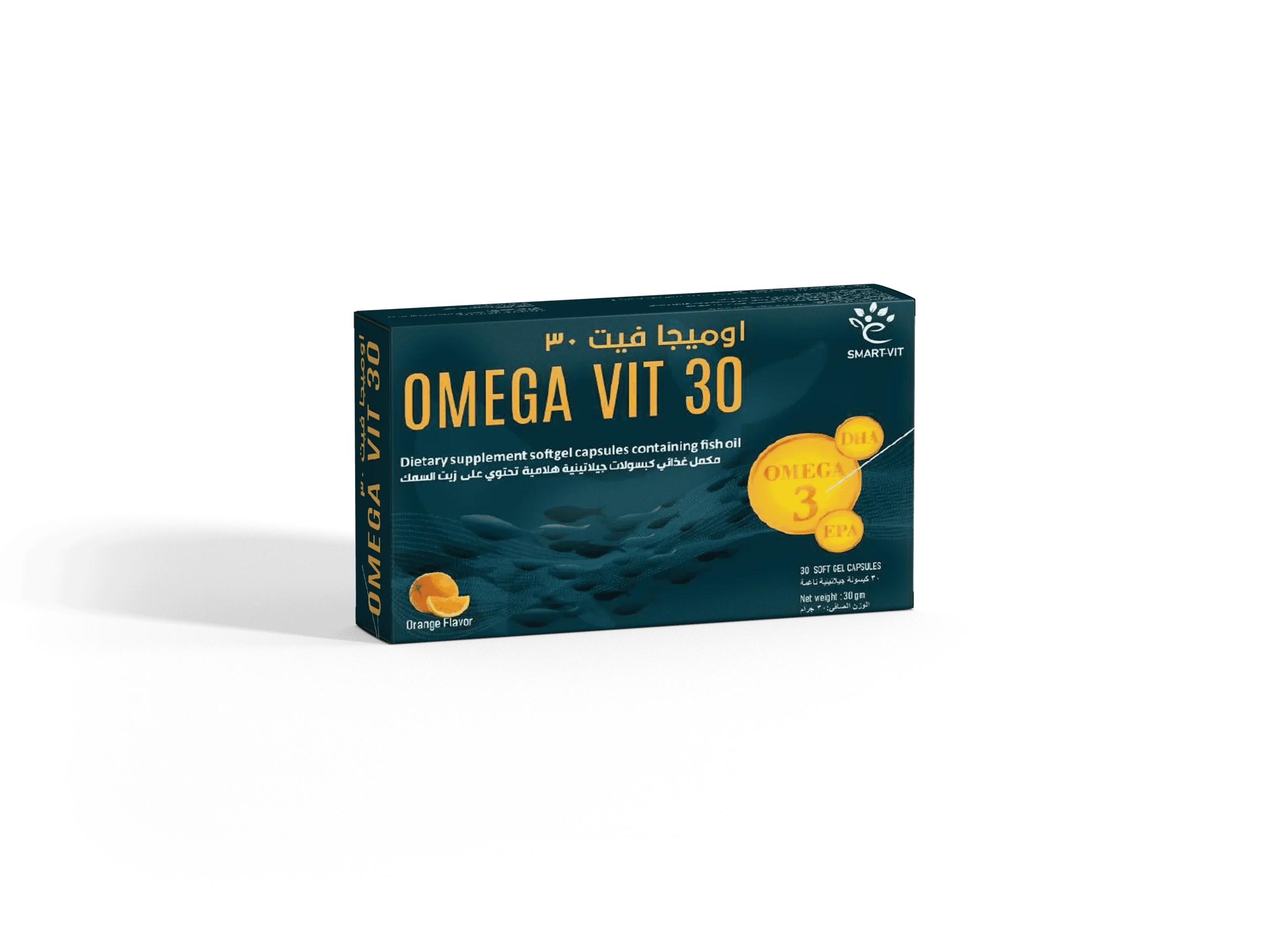 Smart-Vit Omega Vit 30 - Fish Oil Omega-3 Supplement for Heart Health