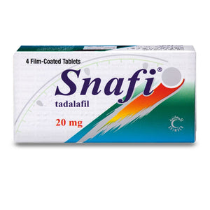 Snafi Tadalafil 20 mg Tablets – Men’s Performance Enhancement Support (4 Tablets)