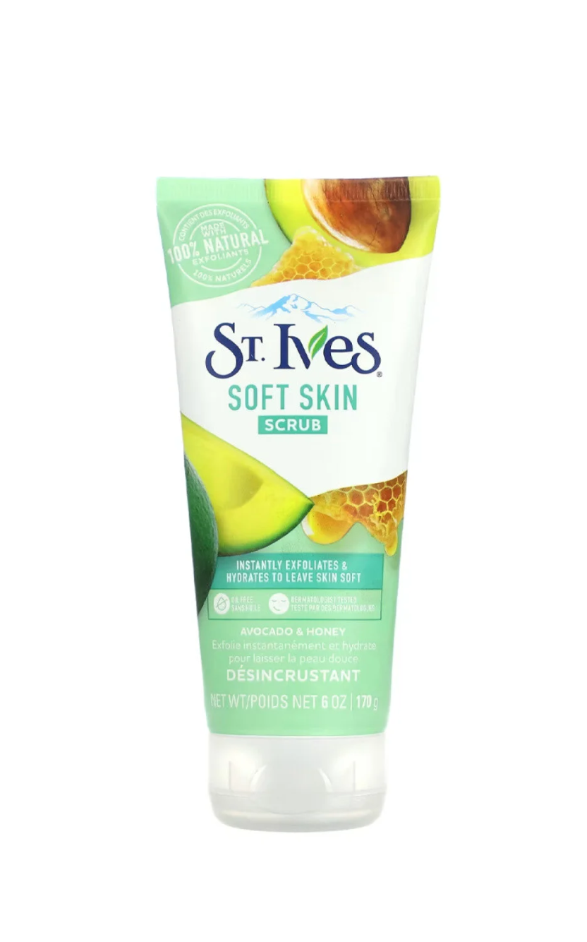 St. Ives Face Scrub – Natural Exfoliating Facial Cleanser for Soft Skin