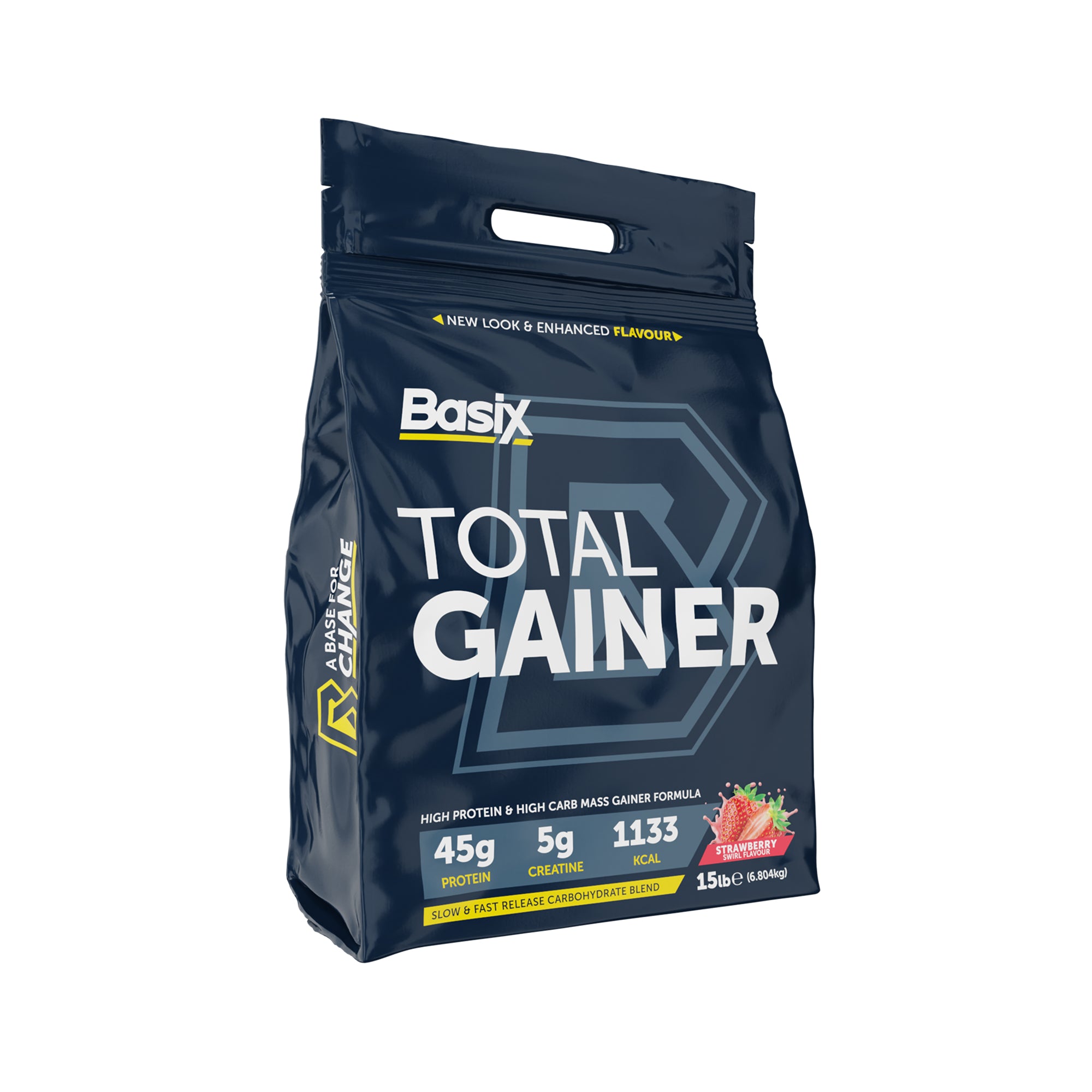 Basix Gain Total Gainer - تركيبة غنية بالبروتين والكربوهيدرات لزيادة الوزن 15 رطل