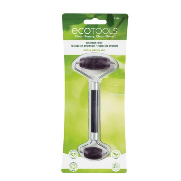 أداة Eco Tools Face Roller 7596 ذات الوجهين للوجه والعينين مصنوعة من حجر الجمشت