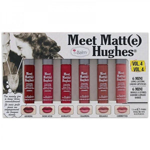 مجموعة أحمر الشفاه من The Balm - Meet Matte Hughes - 6 قطع - 4 سوائل