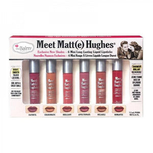 مجموعة أحمر الشفاه من The-Balm - Meet Matte Hughes - 6 قطع - 2 سائل