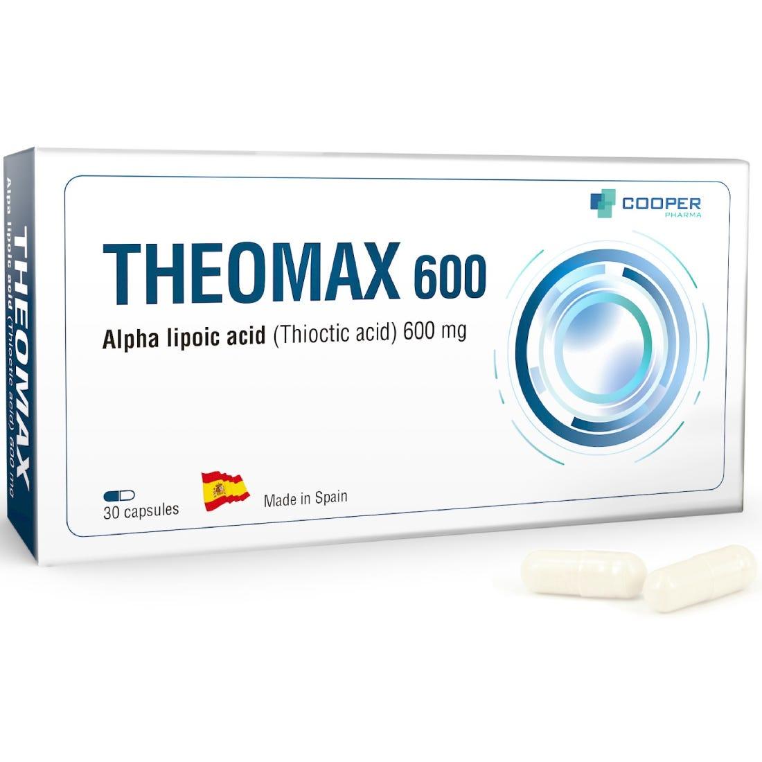 THEOMAX 600 MG 30 CAPS