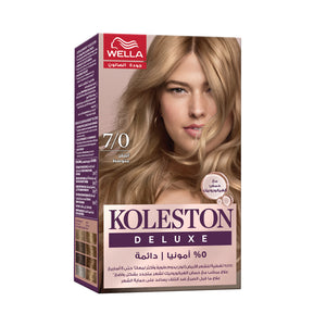 Koleston Hair Color Kit Deluxe 0% Ammonia 7 /0 Medium Blonde