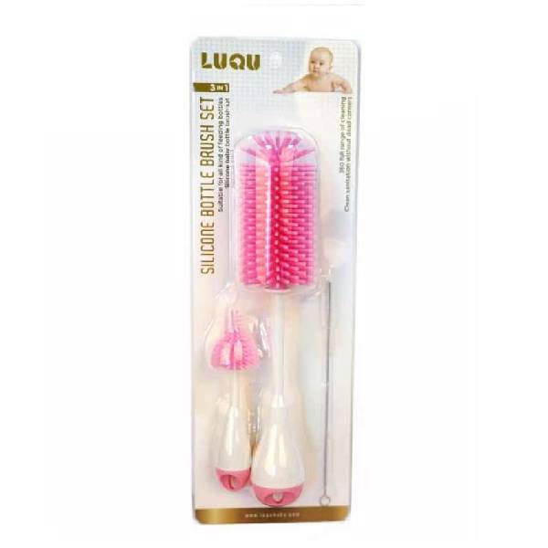 Baby Care Zone Set Brush For Clenasing Bottle & Teat  Silicone