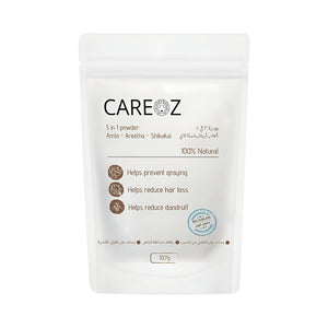 CareOz Hair Powder 107g 3 in 1 (Amla-Aritha-Shikakai)