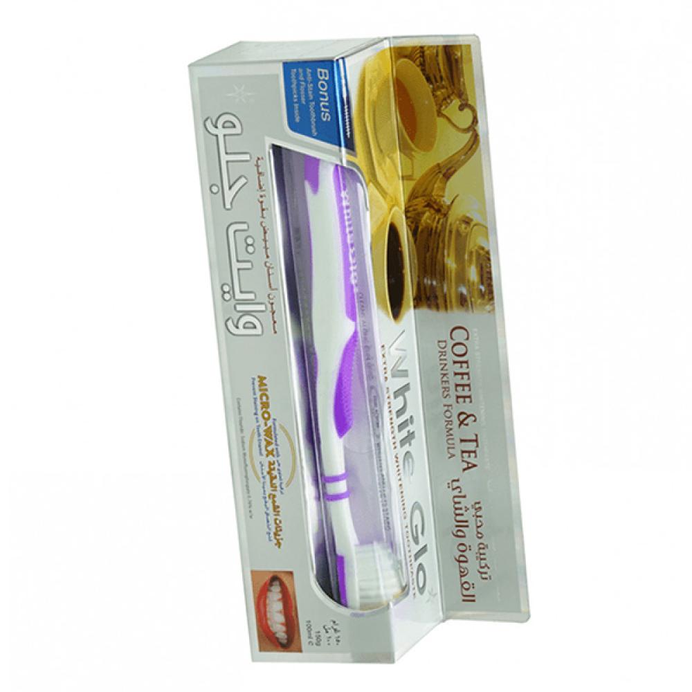 معجون أسنان White Glo 100 مل تأثيرات الشاي والقهوة