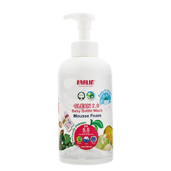 Farlin baby bottle cleaner 750ml foam