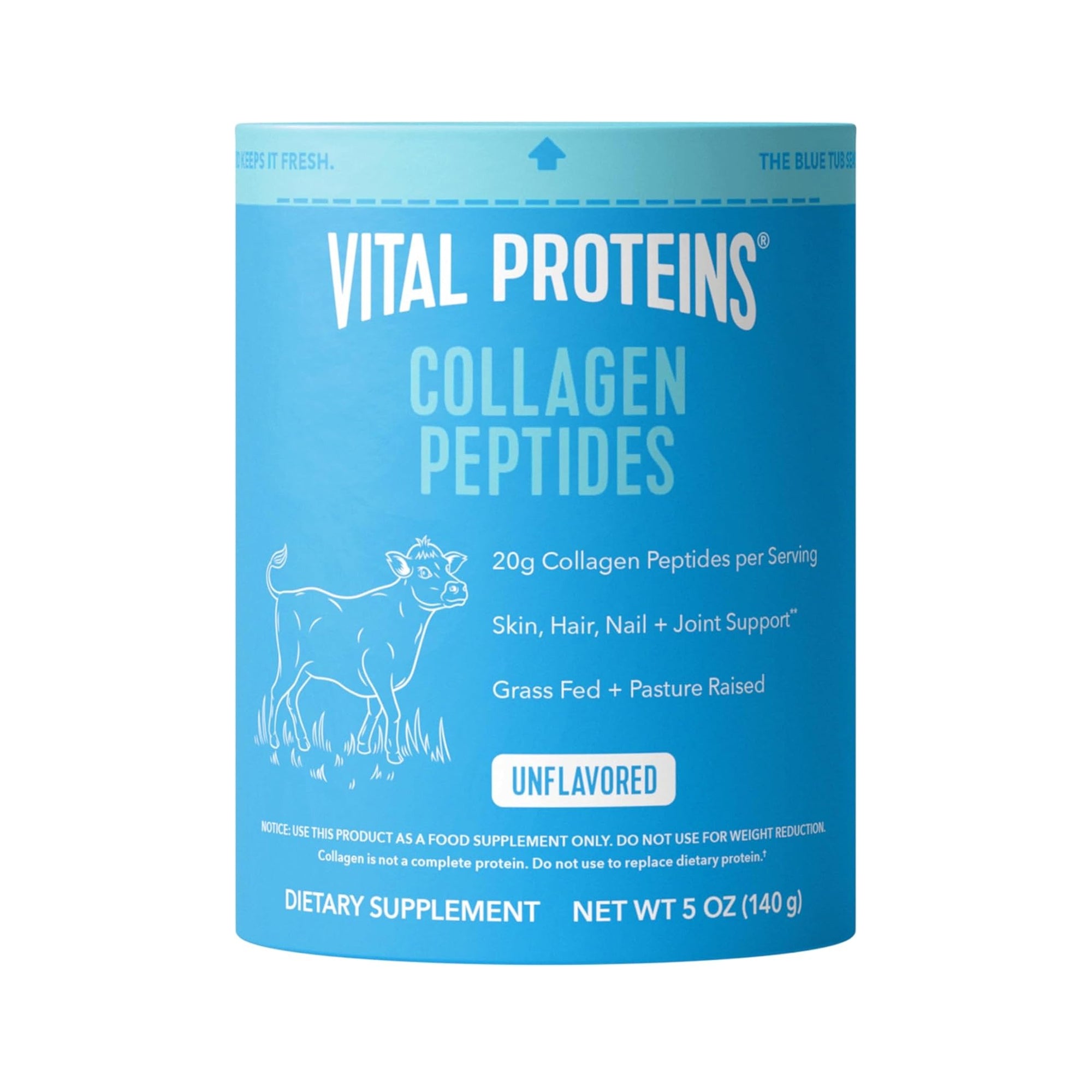 Vital Proteins مسحوق ببتيدات الكولاجين (بدون نكهة) - 140g
