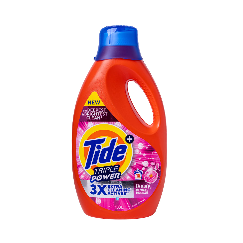 Tide Laundry Liquid 1.8L Triple Power Downy Floral Breeze