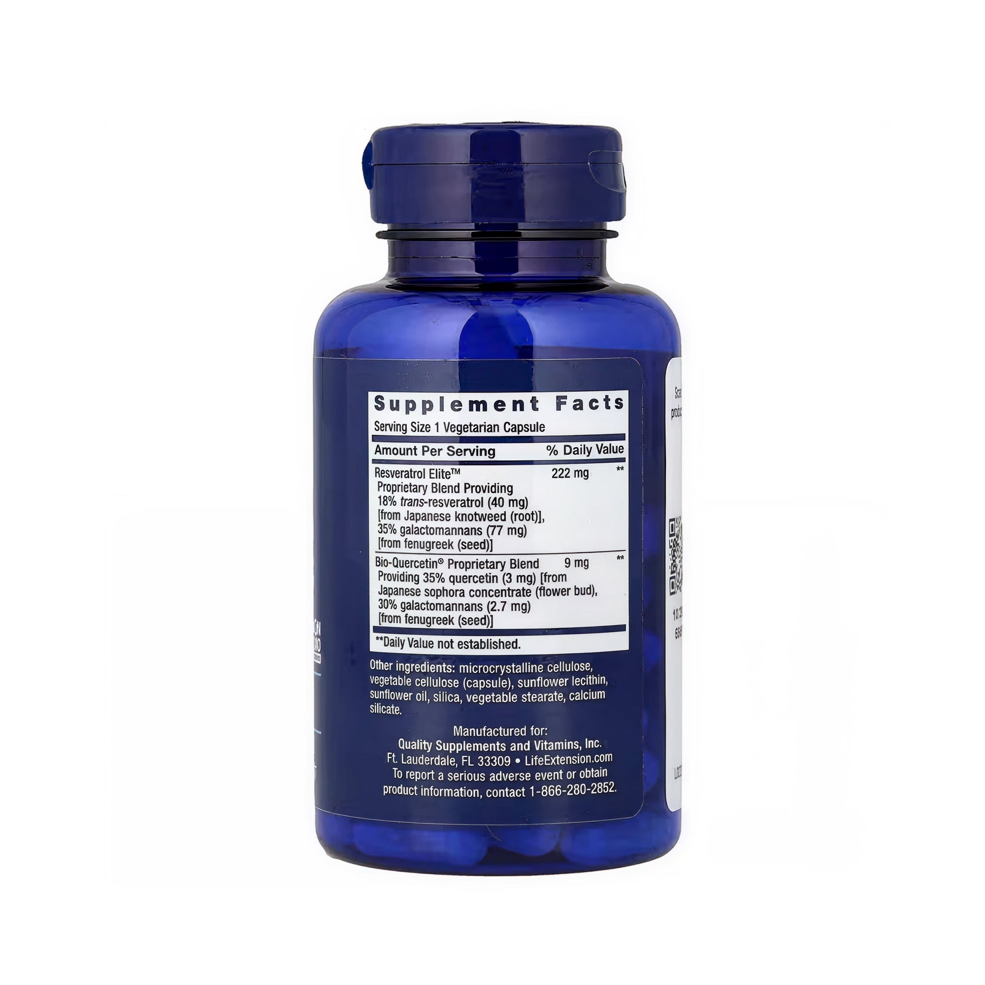 Life Extension Optimized Resveratrol Elite - 60 Vegetarian Capsules