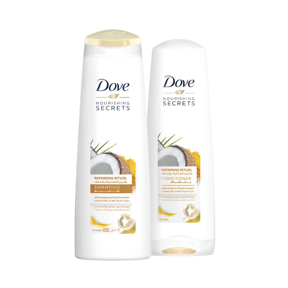 شامبو دوف 400 مل + بلسم 320 مل إصلاح جوز الهند (عرض خاص)