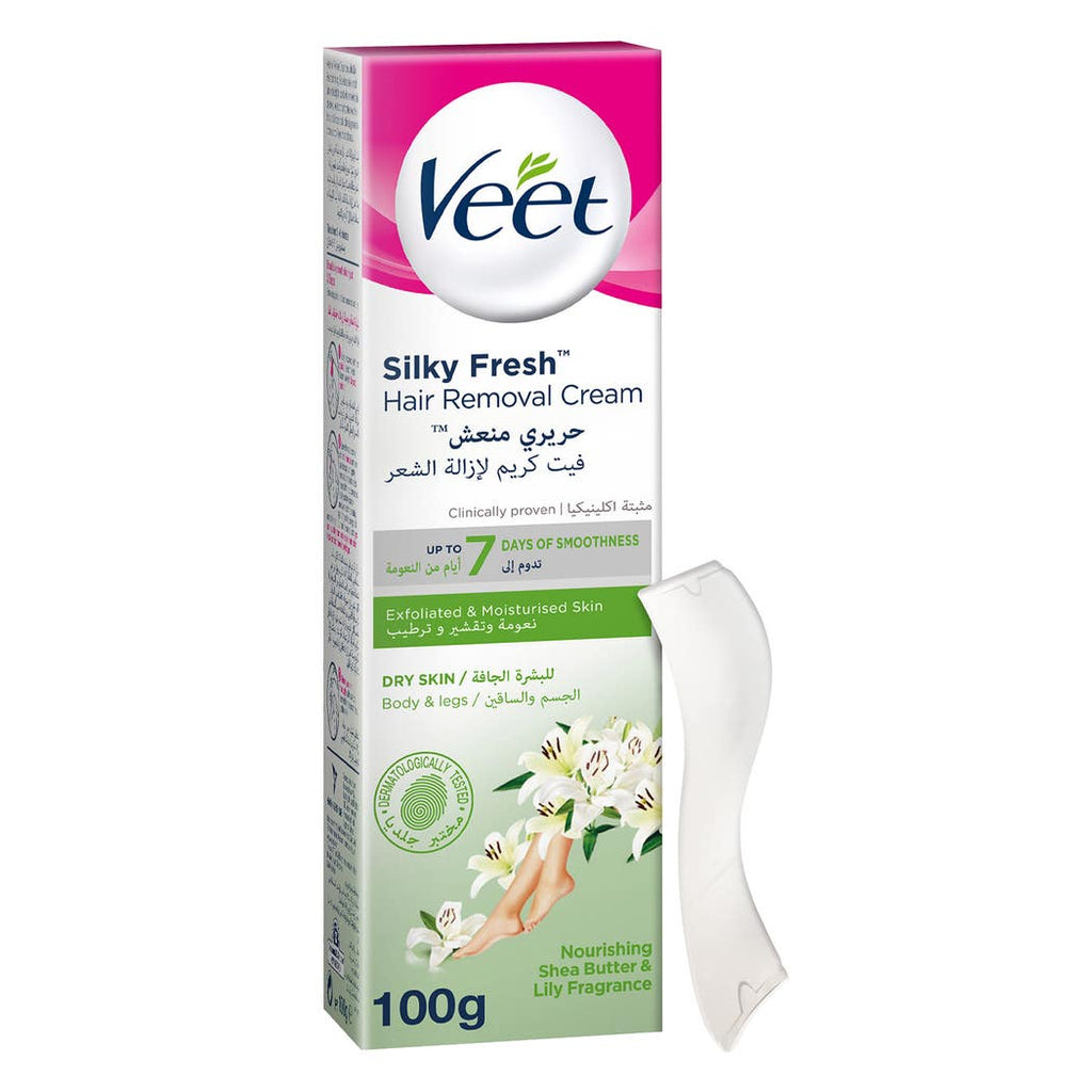 Veet Silky Fresh Hair Removal Cream – Body & Legs for Normal Skin, 100g