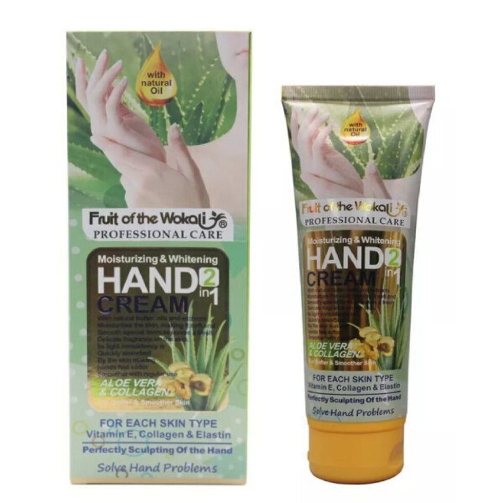 Wokali Hand Cream 130ml With Aloe Vera And Collagen Extract