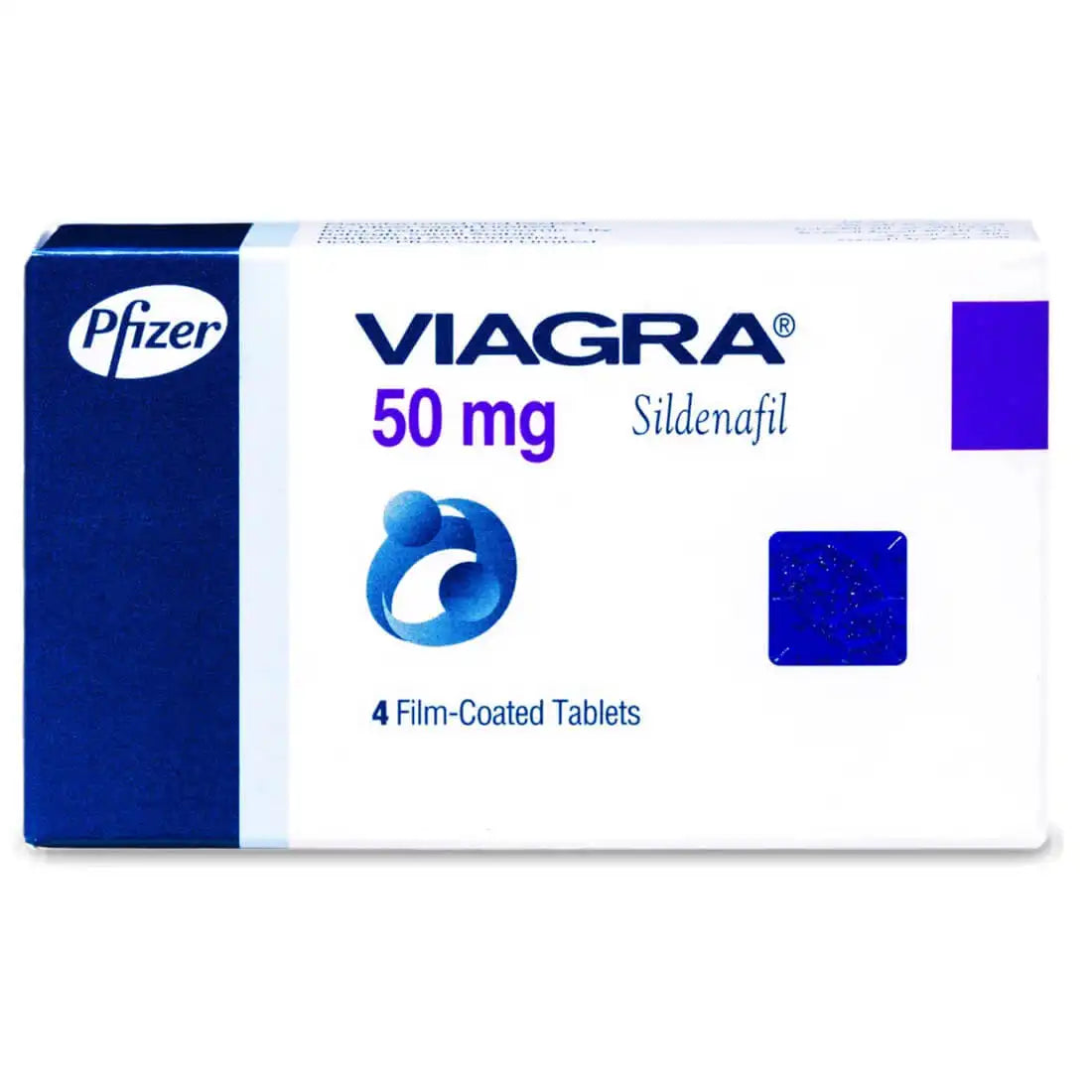 Viagra 50 mg - Erectile Dysfunction Treatment - 4 Tablets
