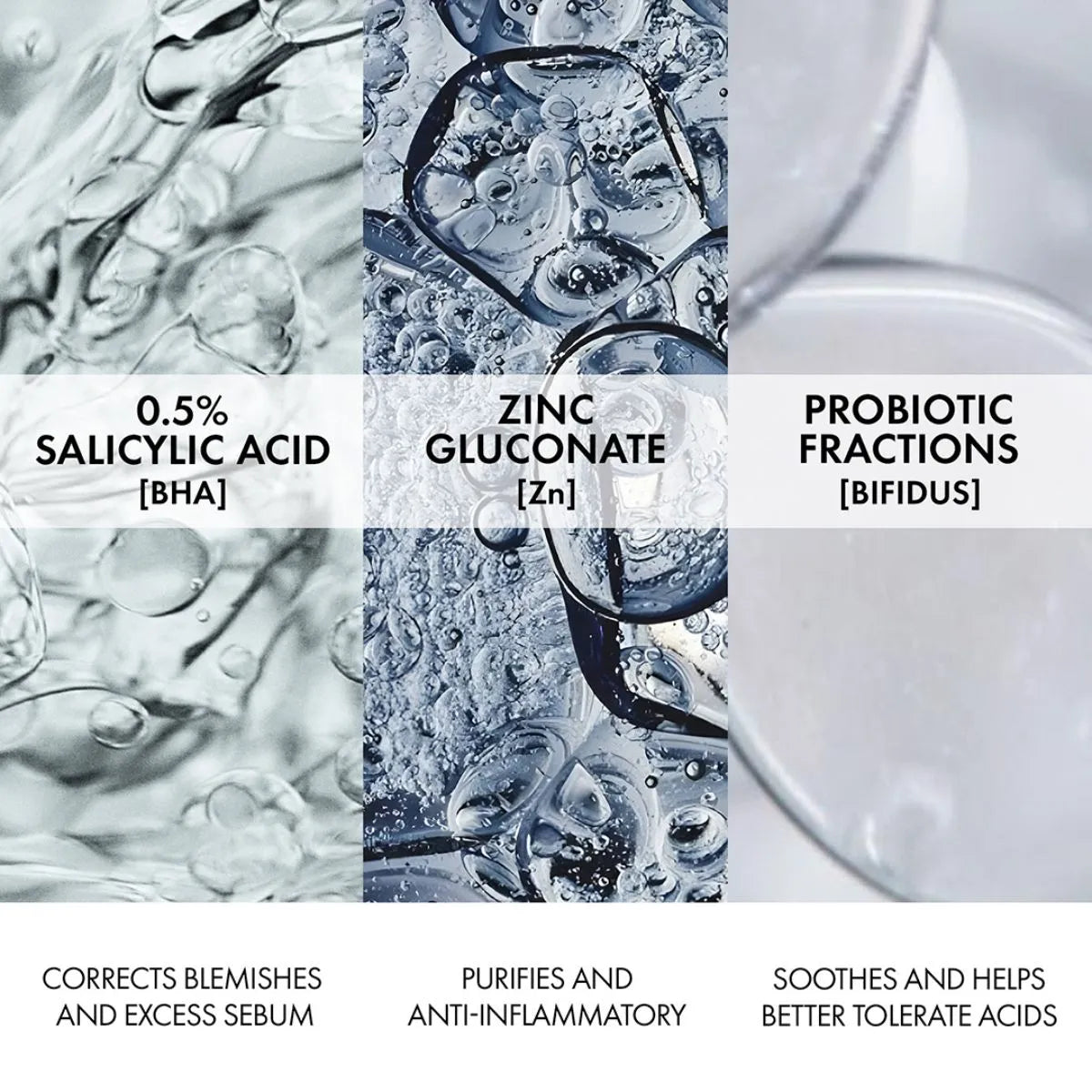 Vichy Normaderm Purifying Gel Wash – Salicylic Acid Cleanser for Acne