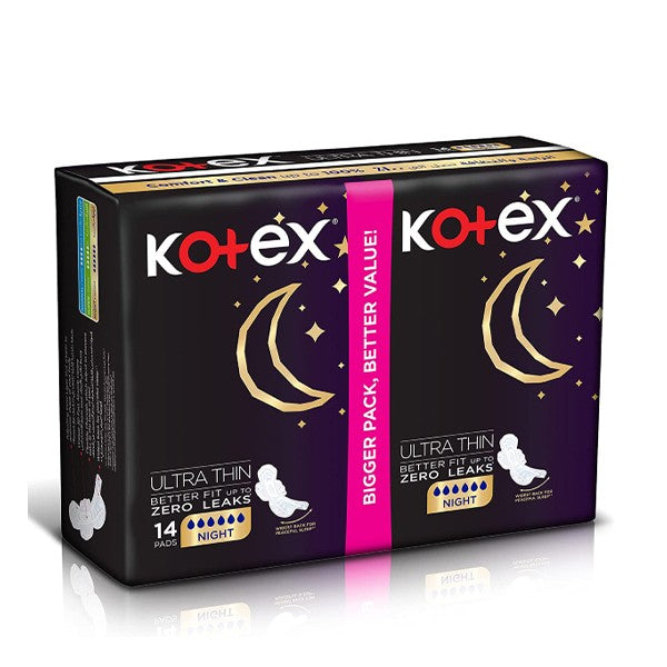 Kotex Pads 14Pads Ultra Thin Night With Wings