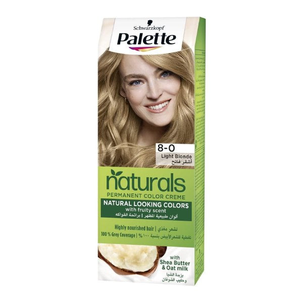 Palette hair color naturals 8.0 light blonde