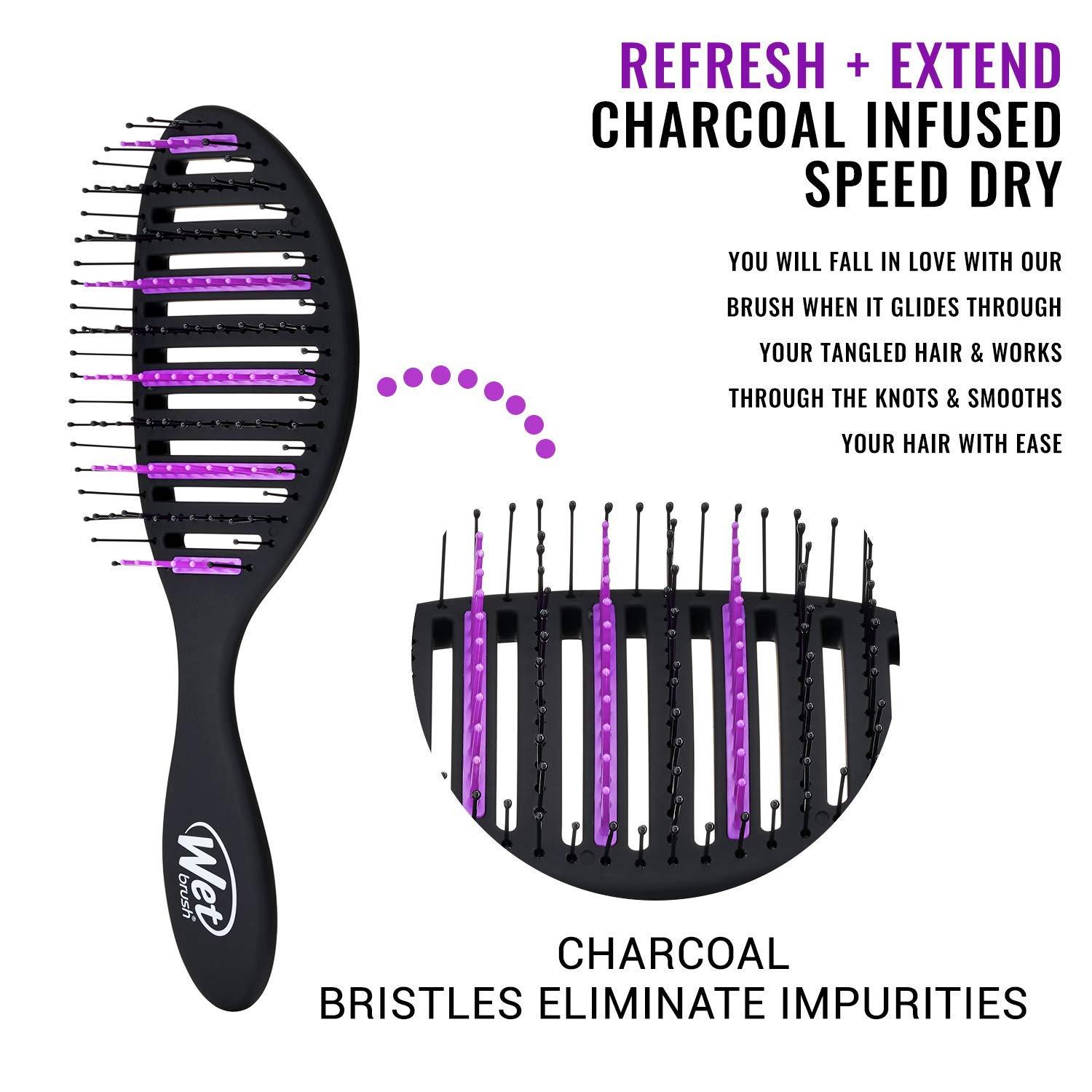 Wet Brush Speed Dry Charcoal Hair Brush – Detangling & Fast Drying