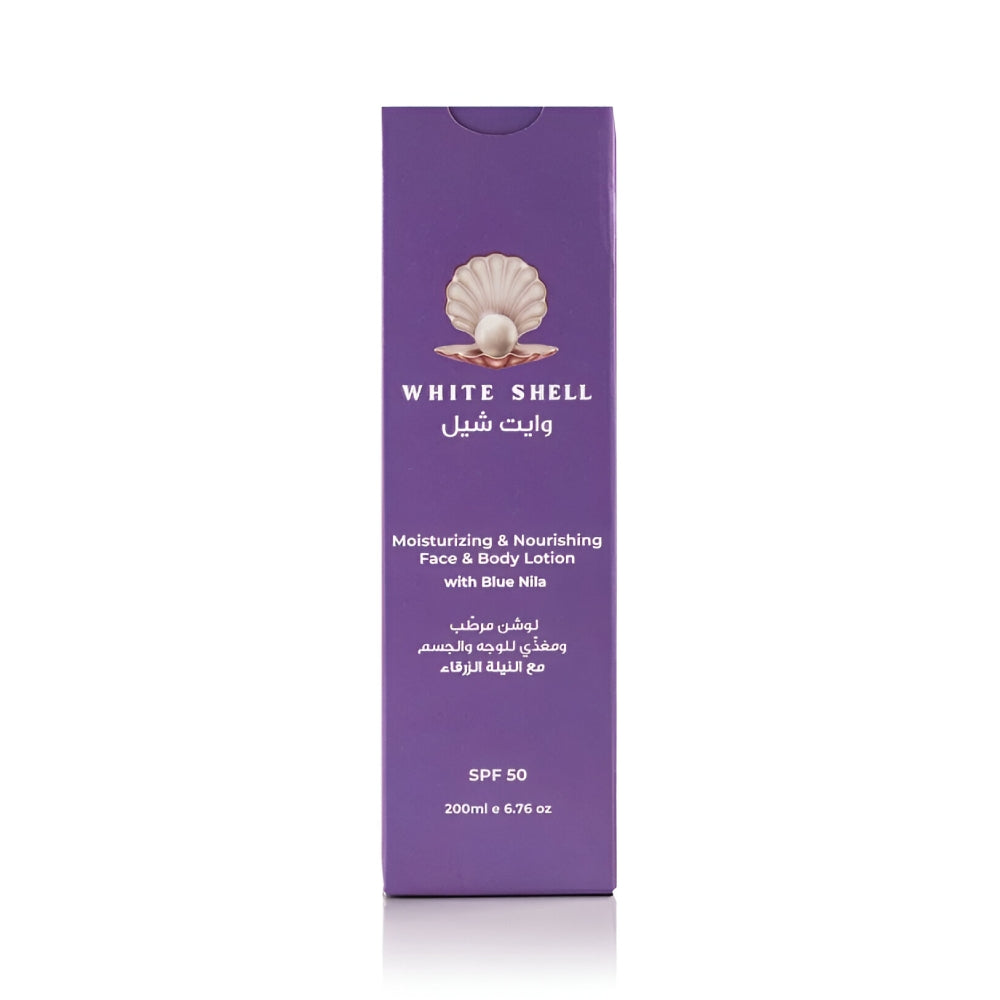 White Shell White Shell Lotion 200ml Moisturizing And Nourishing For Face And Body With Blue Nila