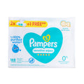 Pampers Wet Wipes For Sensitive Skin 56 Wipes 2+1 Free