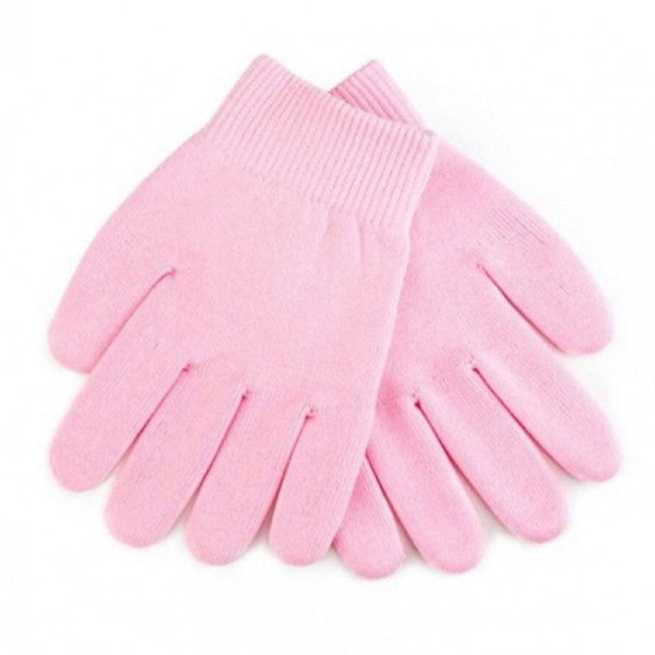 Spa system gel gloves for moisturizing hands pink
