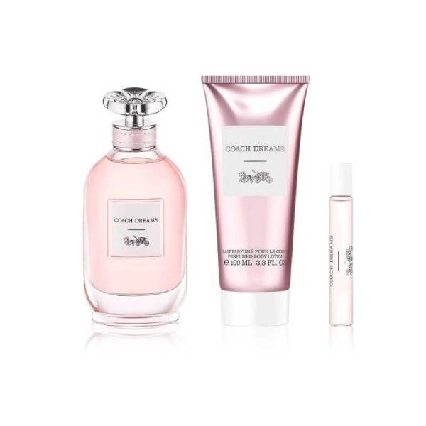 Coach perfume gift set ml dreams eau de parfum (90ml perfume + 100ml body lotion + 7.5ml bag sample)