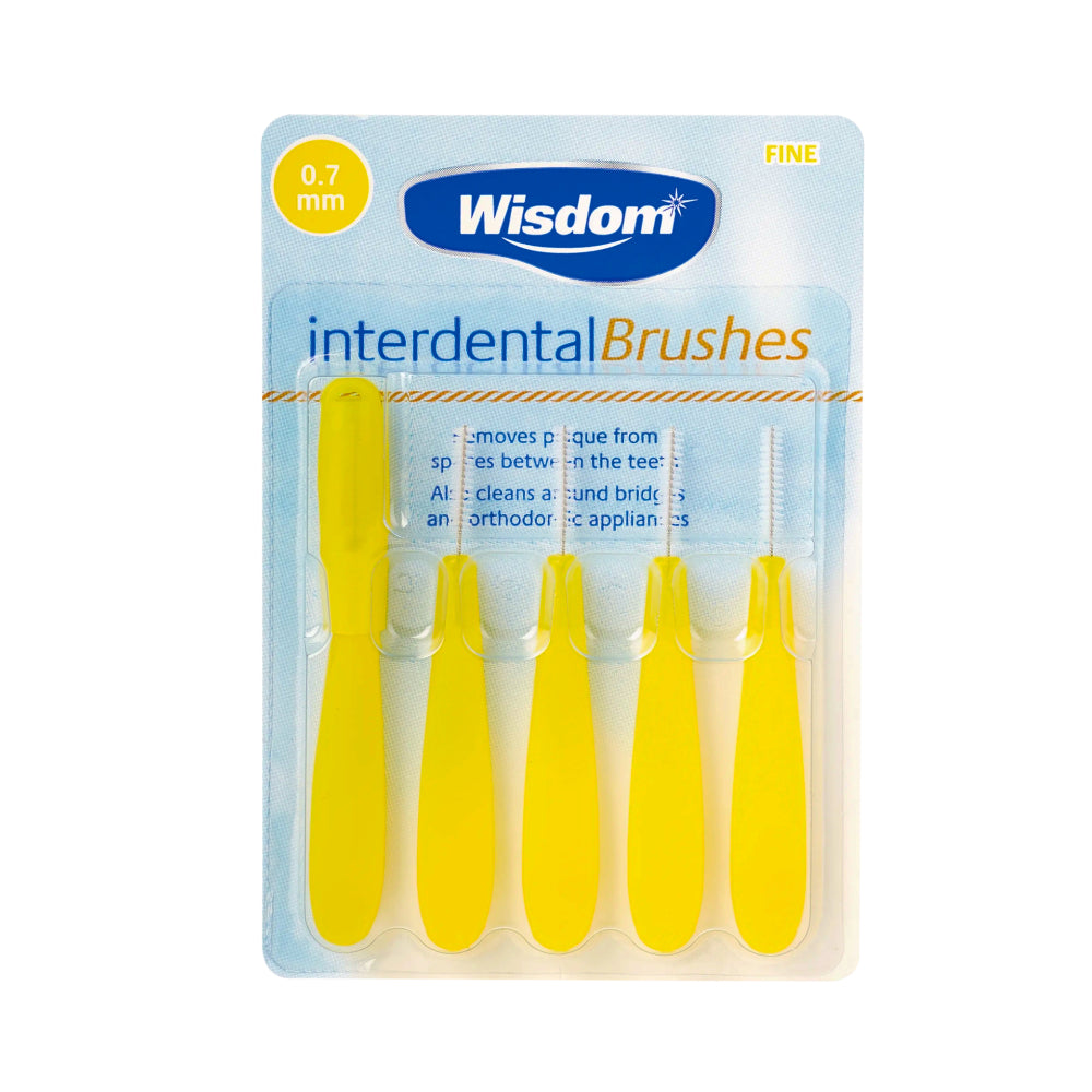 Wisdom Interdental Brush Yellow 5 Pieces 0.7 mm