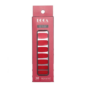 Loca nail polish forever adhesive red