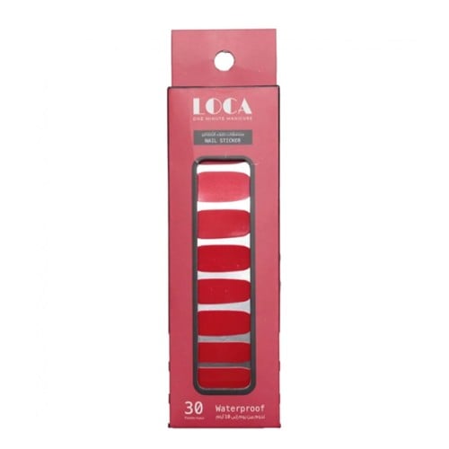 Loca nail polish forever adhesive red