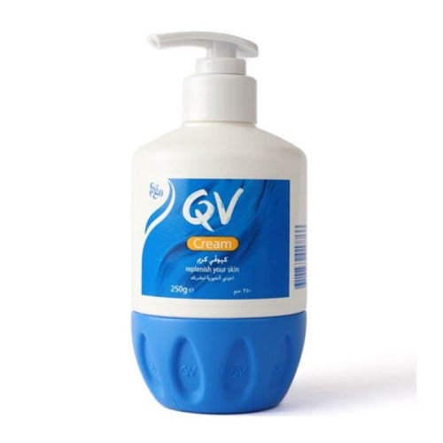 QV QV Cream 250 gm replenish your skin Pump