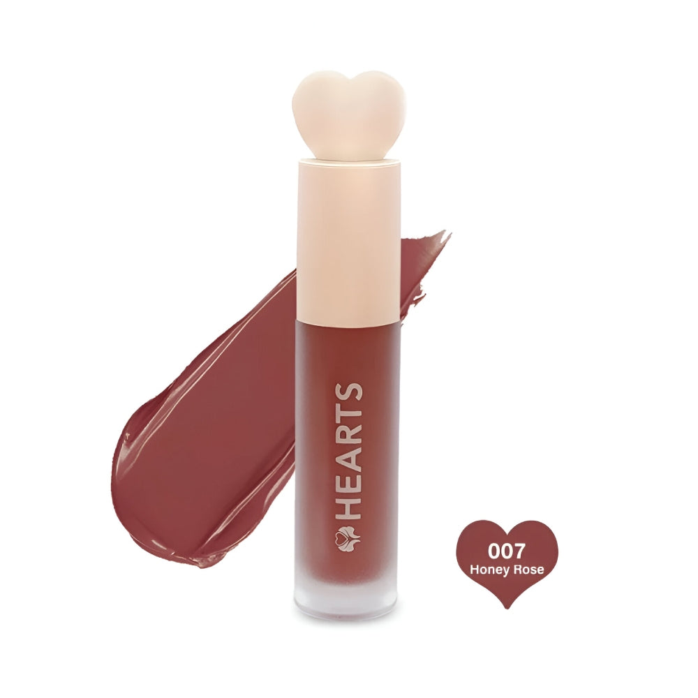 Hearts Liquid Lipstick 007 Matte Honey Rose