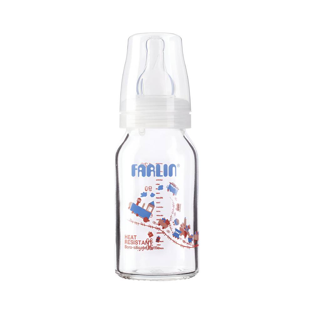Farlin Feed Bottle 120ml TOP-808G Heat Resistant Glass