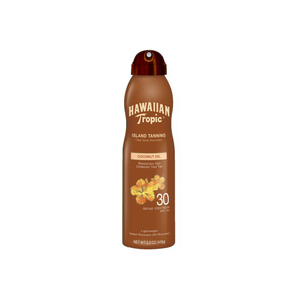 Hawaiian tropic tanning dry oil spray 170ml protective spf 30 coconut oil