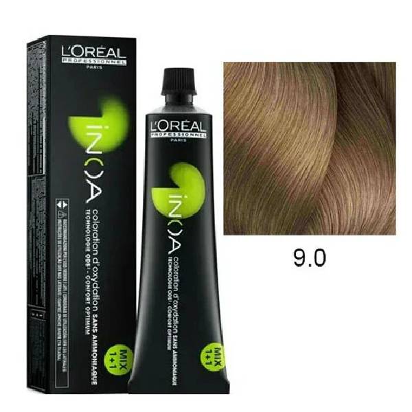 Loreal professionnel ammonia free hair color 60g inoa 9.0