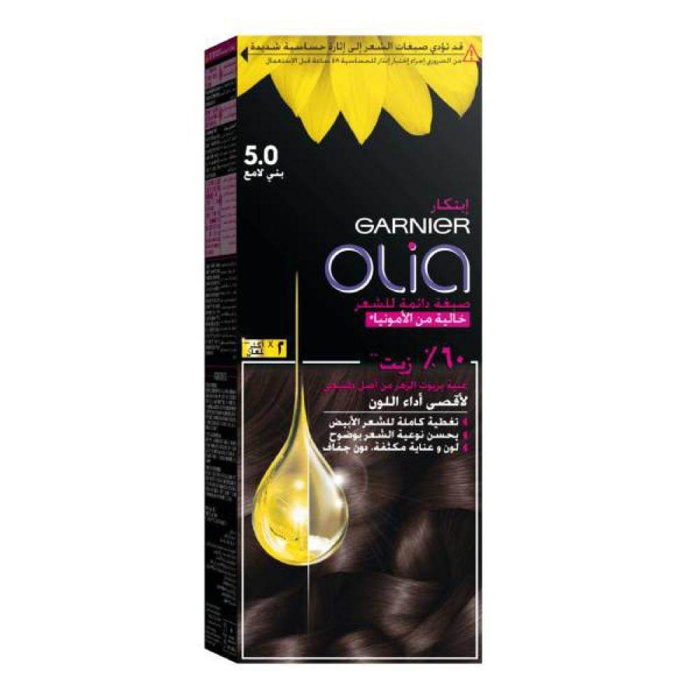 Garnier Ammonia-Free Hair Color Olia 5.0 Shiny Brown
