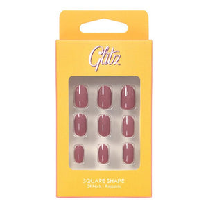 Glitz nails 16 oval shape silver
